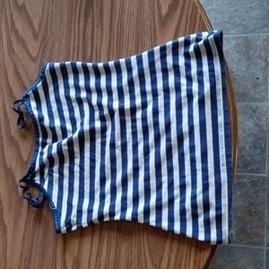 Stripped Blue and White Tink Top